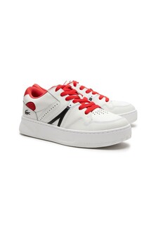 Мужские кроссовки - COLOUR-POP, кроссовки, кожа LACOSTE, красный