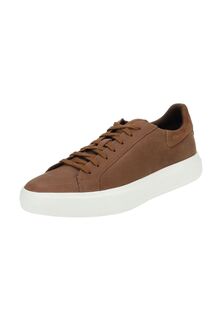Кроссовки из кожи/текстиля GEOX, цвет Cognac