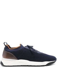 Santoni сетчатые кроссовки, синий