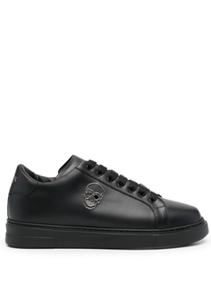 Philipp Plein кроссовки с декором Skull, черный