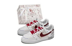 Кроссовки Nike Court Vision 1 Skateboarding Shoes Men Low-top Beige/Red, бежевый/красный
