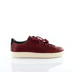 Мужские кроссовки Basket citi series красные кожаные 358891 02 Puma, красный