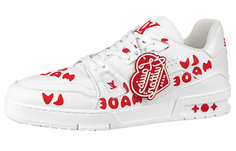 Кроссовки Louis Vuitton Skateboarding Men 1A9J9V, белый/красный