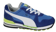 Мужские кожаные текстильные кроссовки Tx 3 со шнурками 341044 71 b24c Puma, синий