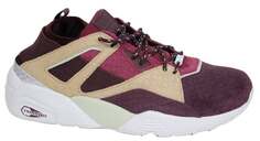 Мужские бордовые кроссовки на шнуровке Trinomic moor Sock rioja 361456 02 d9 Puma, фиолетовый