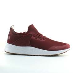 Бордовые текстильные мужские кроссовки Pacer next Cage на шнуровке 365284 05 Puma, красный