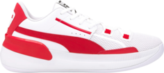 Кроссовки Puma Clyde Hardwood Team High Risk Red, белый
