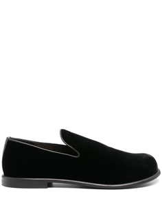 JW Anderson бархатные лоферы, черный