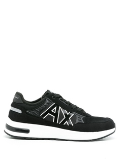 Armani Exchange кроссовки с логотипом, черный
