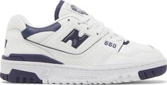 Кроссовки New Balance Wmns 550 White Navy Blue, белый/темно-синий