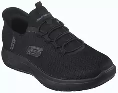 Рабочая обувь Skechers "SUMMITS SR-COLSIN", тапочки для предприятий общественного питания, медсестер, больниц с подушками, черный