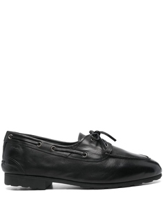 Bally кожаный топсайдеры, черный