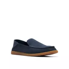 Тапочки Clarks "Clarkbay Step", лоферы, мокасины, пенни-лоферы со съемной стелькой, темно-синий
