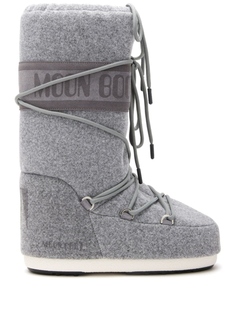 Moon Boot стеганые сапоги Icon, серый