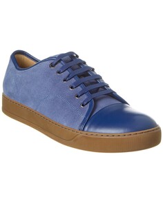 Кроссовки LANVIN DBB1 из кожи и замши, синий