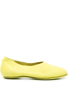 Guidi кожаные лоферы, зеленый