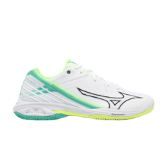 Кроссовки Wave Claw 3 Wide, цвет White Neo Lime Mizuno