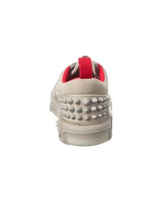 Christian Louboutin Astroloubi Кроссовки из кожи и замши, серый
