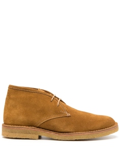 A.P.C. ботинки на шнуровке, коричневый