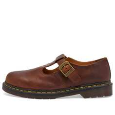 Кроссовки Dr. Martens T-Bar Shoe Whiskey Regency Calf, цвет Whiskey