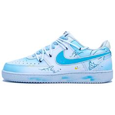 Кроссовки Nike Court Vision 1 Skateboarding Shoes Men Low-top White/blue, синий