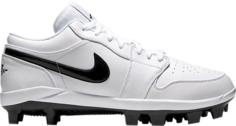 Бутсы Jordan 1 Retro MCS Low White Black, белый