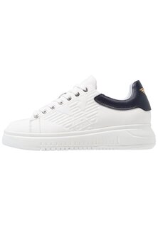 Низкие кроссовки Emporio Armani, оптический белый/темно-синий