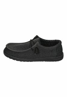 Спортивные туфли на шнуровке WALLY SOX Hey Dude, цвет micro total black