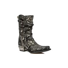 Мужские кожаные ботинки New Rock Dallas - M.7993-S3 New Rock, серый