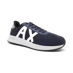 Кроссовки с добавлением кожи Armani Exchange, синий