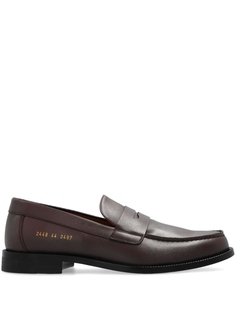 Common Projects кожаные мокасины с круглым носком, красный