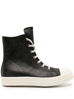 Rick Owens высокие кеды, черный