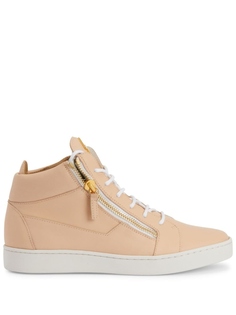 Кроссовки Giuseppe Zanotti Frankie Logo-plaque, светло-оранжевый