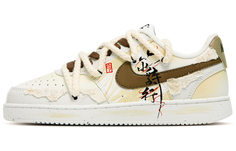 Кроссовки Nike Court Vision 1 Skateboarding Shoes Men Low-top White/yellow/brown/black, белый