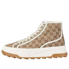 Кроссовки GUCCI Tennis 1977 High-Top Sneakers Tan White, цвет tan/white