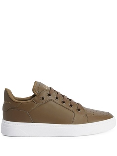 Giuseppe Zanotti кроссовки на шнуровке, зеленый