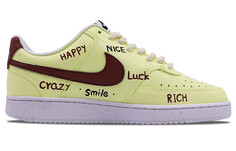 Кроссовки Nike Court Vision 1 Skateboarding Shoes Men Low-top Light Yellow/black, светло-желтый