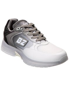 Кроссовки Giuseppe Zanotti GZ Runner из кожи и сетки, серый