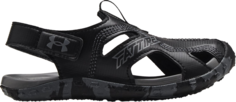 Сандалии Under Armour Fat Tire Defender Sandal PS Black Camo, черный