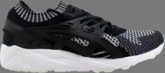 Кроссовки gel kayano trainer knit silver black Asics, черный