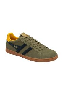 Замшевые кроссовки на шнуровке Equipe Suede II Gola, хаки
