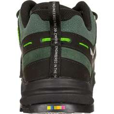 Кожаные походные кроссовки Wildfire мужские Salewa, цвет Raw Green/Black