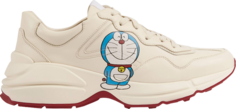 Кроссовки Doraemon x Gucci Rhyton Ivory, слоновая кость