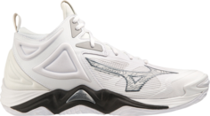 Кроссовки Wave Momentum 3 Mid White Black, белый Mizuno