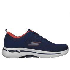 Мужские кроссовки Skechers для ходьбы 216254_NVY Темно-синий на шнуровке