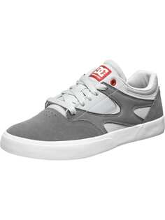 Кроссовки на шнуровке DC Shoes, цвет grey/grey/red