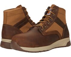 Ботинки Carhartt Force 5" Lightweight Sneaker Nano Comp Toe, цвет Brown Leather/Tan Duck