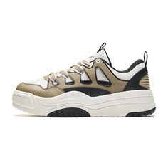Кроссовки ANTA Life Collection Skateboarding Shoes Men Low-top Withered Wood Color/Ivory White/Basic Black, черный