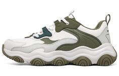 Кроссовки мужские D"Lites 1.0 Chunky с низким верхом белого/зеленого цвета Skechers