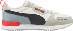 Кроссовки Puma R78 Mesh Vaporous Grey High Risk Red, серый